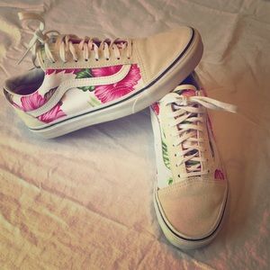 Vans floral sneakers.